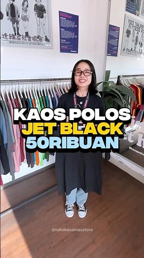 💎Kaos polos warna Hitam! warna hitam pekat yang keren banget ya 🖤#kaossablonsolo #kaospolossolo