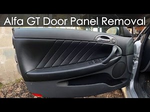 How do you remove the Alfa Romeo GT door panel?