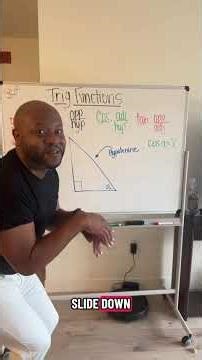 Trig Functions always brighten the day! #trigonometry #triangles