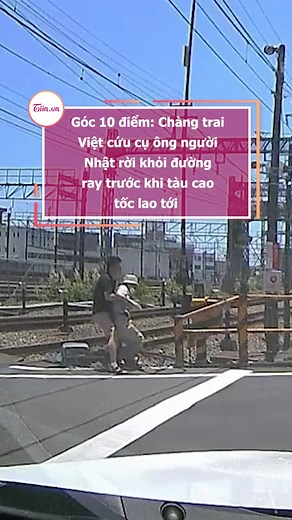 Chàng trai Việt cứu cụ ông Nhật khỏi tàu cao tốc