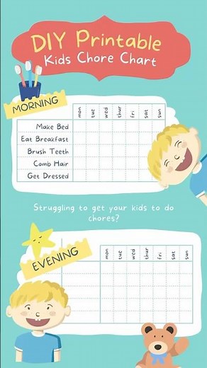 Turn chores into a game with a free printable kids chore chart.