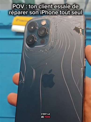 Le client a essayé de réparer lui-même son iPhone ... Remplacement d'écran d'iPhone 12 Pro Max qui tourne mal. 🟢 Fixeo Phone, réparations iPhone et Android, avec des pièces de qualité et un service soigné. 📍 Disponible à Courbevoie - La Défense (92). #iphone12promax #reparationiphone #screw #vis #reparation
