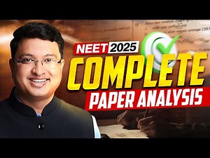 NEET 2025: Complete Paper Analysis || Tough Paper? || NV Sir Analysis #neet2025 #nvsir