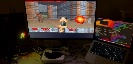 Running Doom On An Apple Lightning To HDMI Adapter