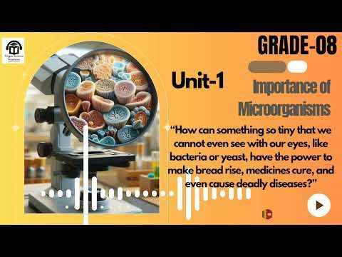 Grade08| Unit 1 | Importance of Microorganisms