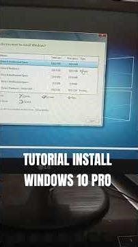 TUTORIAL INSTALL WINDOWS 10 PROLITE #installation #windows10 #komputer