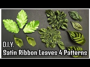 D.I.Y. Satin Ribbon Leaves | 4 Patterns | MyInDulzens
