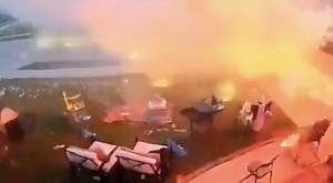 WATCH: Fireworks display goes horribly wrong!