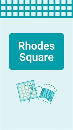 Happy New Stitch Sunday! This week, we're learning Rhodes Square - a great stitch for adding texture and a three-dimensional look to your piece. | Needlepoint.Com