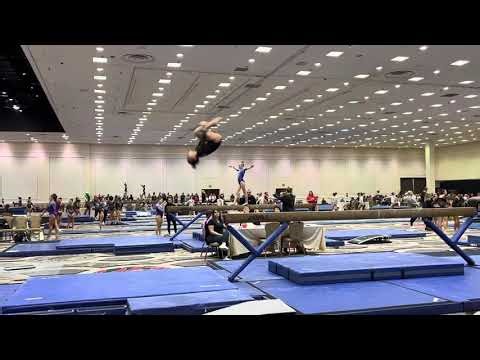 🥇first place 9.775 Level 8 Balance Beam routine 2024