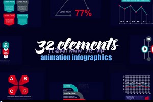 AE模板-商业图表 – 忆姿网