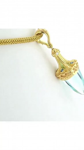 12K views · 134 reactions | This Aquamarine Pendulum Pendant features...