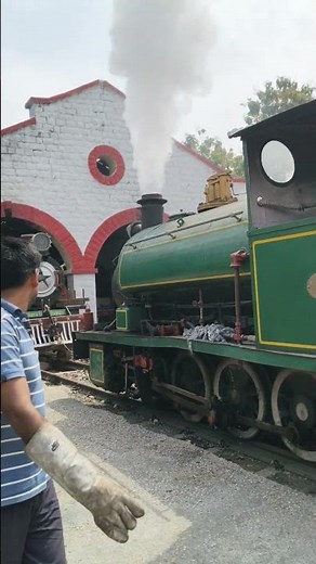 Meter Gauge Steam Engine Pulling a Loaded Trestle Trolley | Narrow Gauge Engine #heritagerailway