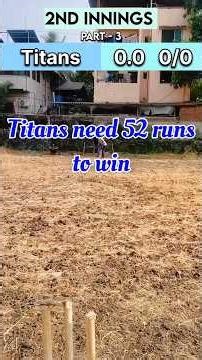 Titans vs Panthers🏏 1st innings Part-3 #cricket #cricketlover #cricketfans