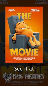 2.2K views · 25 reactions | The epitome of peak cat behavior   GARFIELD hits the BIG SCREEN everywhere starting May 24th! https://www.bbtheatres.com/showtimes/247696-the-garfield-movie/ #GarfieldTheMovie #100YearsOfMovieMagic | B&B Overland Park 16 | Facebook