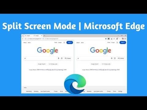 Microsoft Edge | Multitask with Split Screen Browsing | Split Screen Mode In Microsoft Edge