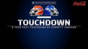 TOUCHDOWN, Kentucky! Stephen Johnson throws a 9-yard TD pass to Garrett "Juice" Johnson! UK leads Florida 14-7 in the 2nd quarter. #ufvsuk | Kentucky Football
