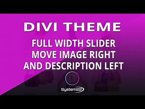 Divi Theme Full Width Slider Move Image Right And Description Left 👍