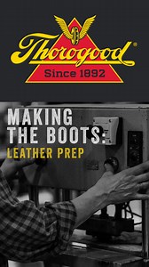 2.4K views · 29 reactions | Check out part 2 of 4 in the process of making a Thorogood boot! Leather is one of the biggest components in a boot, so we ensure the leather is carefully handled, inspected, and prepped for the next step. Stay tuned for part 3 and 4 next week! #thorogoodboots #video #makingboots #leather #prep #quality #process | Thorogood USA | Facebook