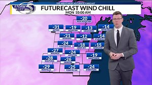 Wind chills will be between -15 and -30 on Monday morning prompting a COLD WEATHER ADVISORY. Be sure to bundle up as frostbite is possible in 20-30 minutes on unprotected skin. | WFRV Local 5