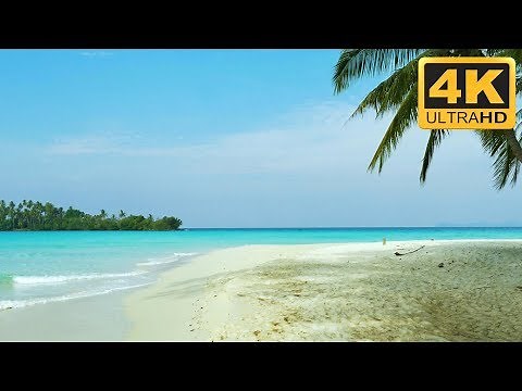 4K Beach Screensaver of White Sandbank - TV screensaver in 4K (+ Windows Screensaver)