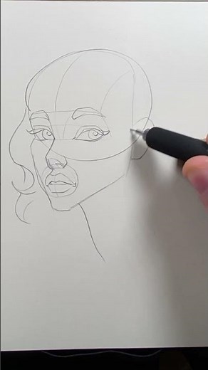 COMMENT DESSINER UN VISAGE DE 3/4