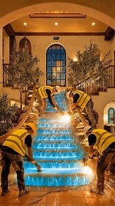 76K views · 866 reactions | Magic in motion  Transform ordinary steps into a magical water experience. #MagicWaterSteps #InteriorArt | LuxArts | Facebook