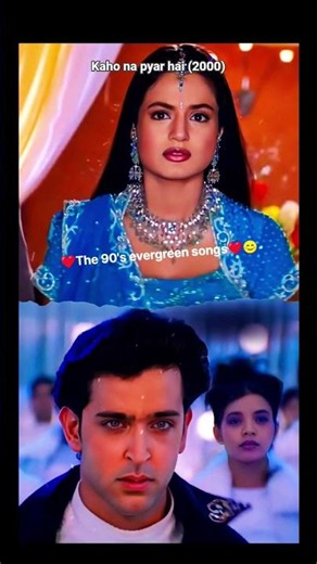 Chand sitare a romantic song ♥️ #hrithikroshan #amisha_patel_ #kahonapyarhai
