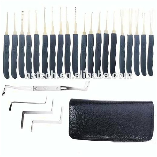 24pcs Titanium Steel Pick Locksmith Picking Tools Set