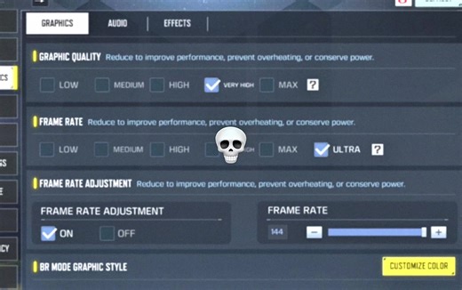 Optimize CODM for 144fps Graphics Settings