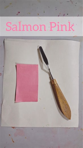 Salmon Pink Colour. #art #artist #colormixing #diy #tutorial #shorts #youtubeshorts