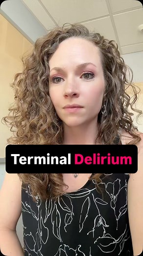 2.7K reactions · 77 shares | Terminal Delirium is a term used for often irreversible confusion at the very end of life. This can happen in the last one to 2 weeks of life. Most commonly in the last few days. #terminal #delirium #palliativecare #medicalknowledge #medicine #endoflife #hospice | Your Palliative PA | Facebook