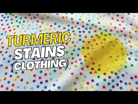 How to Remove TURMERIC STAINS From Clothing