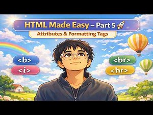 HTML Made Easy – Part 5 🚀 | Attributes, Formatting & Tags