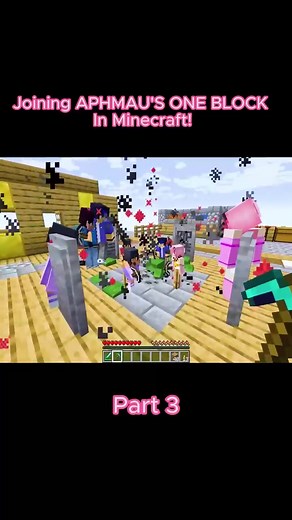 Joining APHMAU'S ONE BLOCK In Minecraft! Part 3 #Aphmau #Minecraft #gaming #fyp #foryou