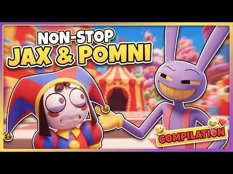 Jax and Pomni non stop funny movements Compilation🤫The Amazing Digital Circus Comic Dub