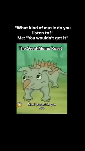 GREAT MEME RESET on Instagram: ""Yee" Hits Hard 🗣️🗣️🗣️🔥🔥🔥 The "Yee" meme originated from a specific, awkwardly animated scene in an Italian-dubbed German children's film called Dinosaur Adventure (an unaccredited The Land Before Time ripoff). . . . . . . . . . In the scene, one dinosaur character, Peek, sings a song, and another, Oro, interrupts with a simple, flat "Yee". #yee #greatememreset #viral #memes #oldisgold"