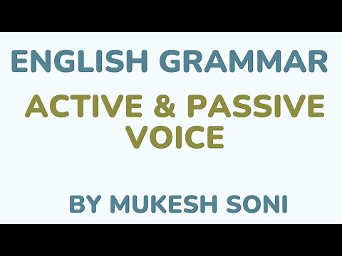 Active and Passive Voice Exercises - English Grammar