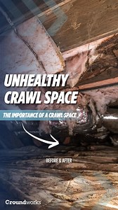 25 reactions | Having a healthy home starts with a healthy crawl space! Excess crawl space moisture oftentimes results in ⚠️ mold growth, ⚠️ pest infestation, and ⚠️ structural issues, and in return, causes an unhealthy living environment for you and your family. Learn more and book your free crawl space inspection! https://ground.works/47GVjky #GroundworksProud #CrawlSpaceWaterproofing #CrawlSpaceEncapsulation #CrawlSpaceRepair #HomeImprovement | Groundworks | Facebook