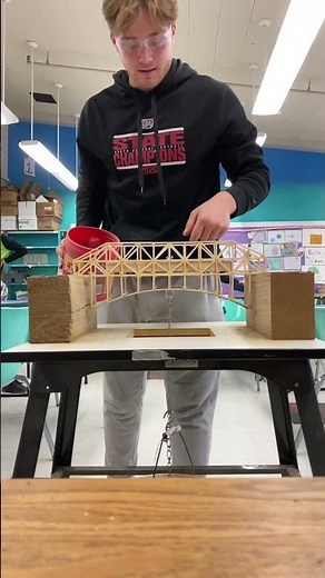 MDOT Bridge Competition Test (Broke at 45.6 lbs)