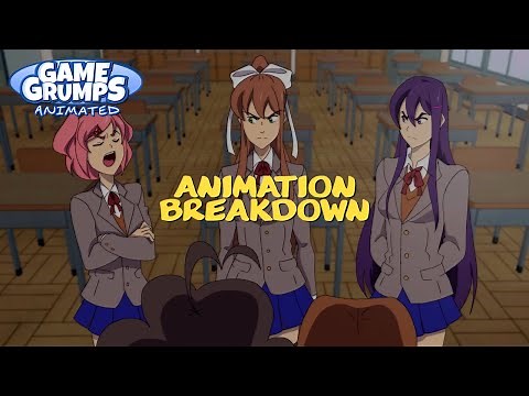 Animation Breakdown - Fun at Literature Club (Game Grumps Animated)