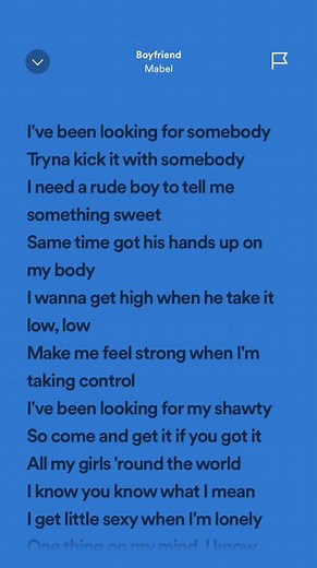 Boyfriend Mabel Lyrics and Song Spotify