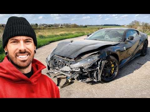 I BOUGHT A WRECKED FERRARI 812 & ATTEMPTED TO REBUILD IT IN 24 HOURS