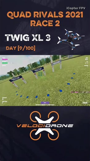 🇺🇦 iCopter FPV 🇺🇦 on Instagram: "VelociDrone [9/100] 🔥 👉 CHALLENGE: 1️⃣0️⃣0️⃣ days with VelociDrone 🚀 🚧 Track: Quad Rivals 2021 Race 2 🚀 Drone: Twig XL 3 🇺🇦 Team: iCopter FPV 🤟 #betafpv #fpv #fpvtricks #icopter #icopter_fpv #drone #ua #ukraine #team #kids #vibes #perfect #day #future #velocidrone #racing #freestyle #training #track #twig"