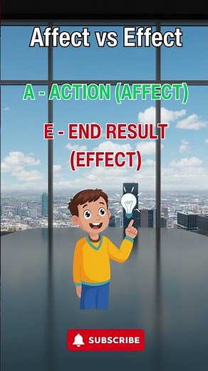 AFFECT vs EFFECT | Easy Trick to Remember