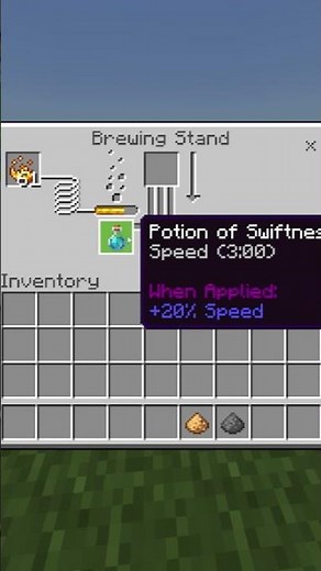 How To Brew Swiftness II Splash Potions In Minecraft #Shorts