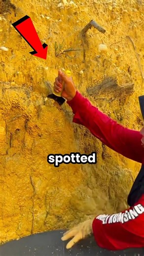 She took this yellow sand, then found this 🤯