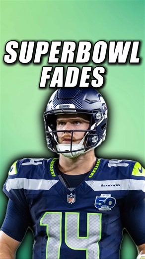 NFL SuperBowl 60 Fades February 8 Sam Darnold to Throw an Interception - The Patriots defense has 5 picks in their last 2 playoff games - Their pass rush has been on fire - They will create pressure and force bad throws Rhamondre Stevenson less than 52 Rushing Yards - The Seahawks run defense is top 3 in the NFL - Expect them to show up on the biggest stage Andy Borregales less than 7 Kicking Points - The Patriots cannot afford to settle for 3 very often - He’s only hitting 75% of his field goal