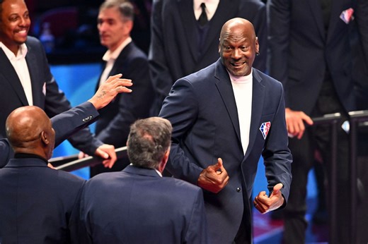 Watch: “Me and you could go one-on-one right now" - Michael Jordan leaves Magic Johnson in splits after a banterous exchange at the NBA 75 event