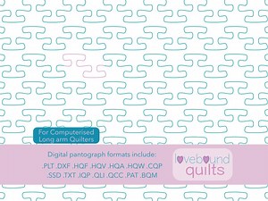 Interlock E2E Digital Quilting Pattern for Long Arm Machines - Etsy